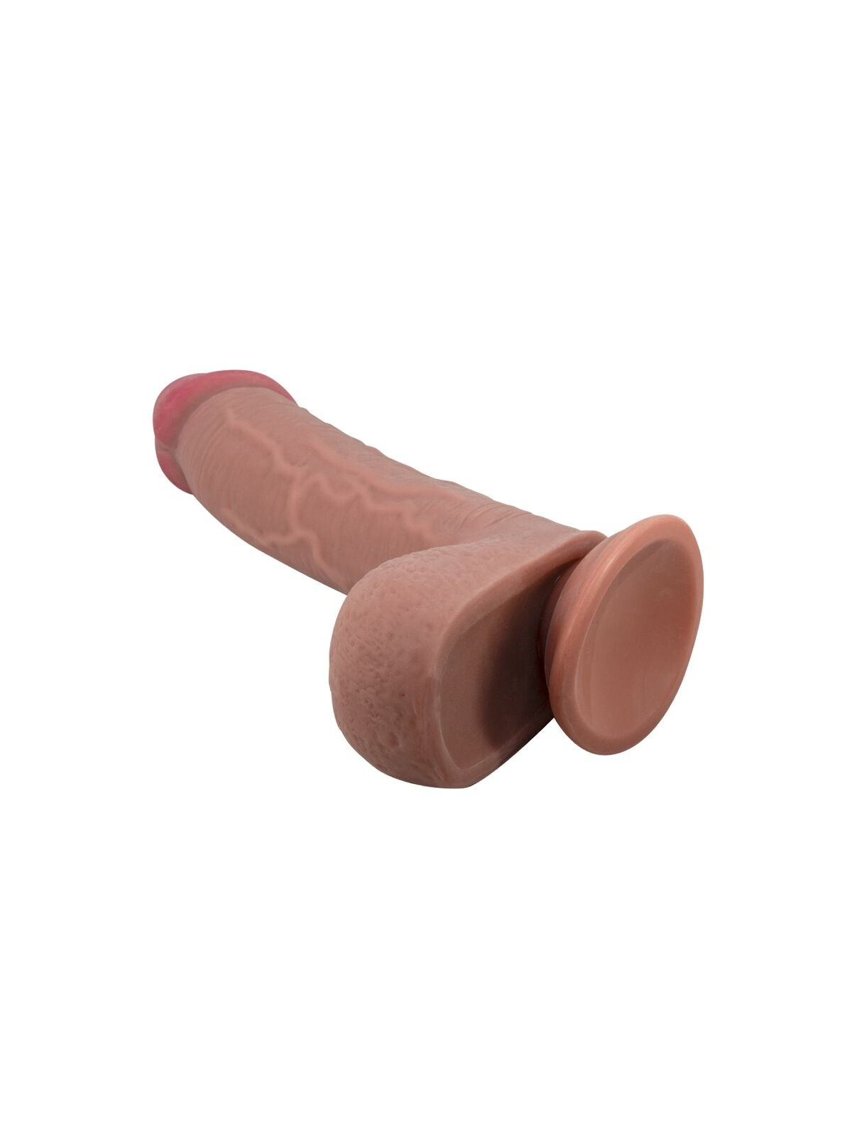 PRETTY LOVE - DILDO REALISTICO SLIDING SKIN SERIES CON VENTOSA SCORREVOLE DELLA PELLE MARRONE 23,4 CM