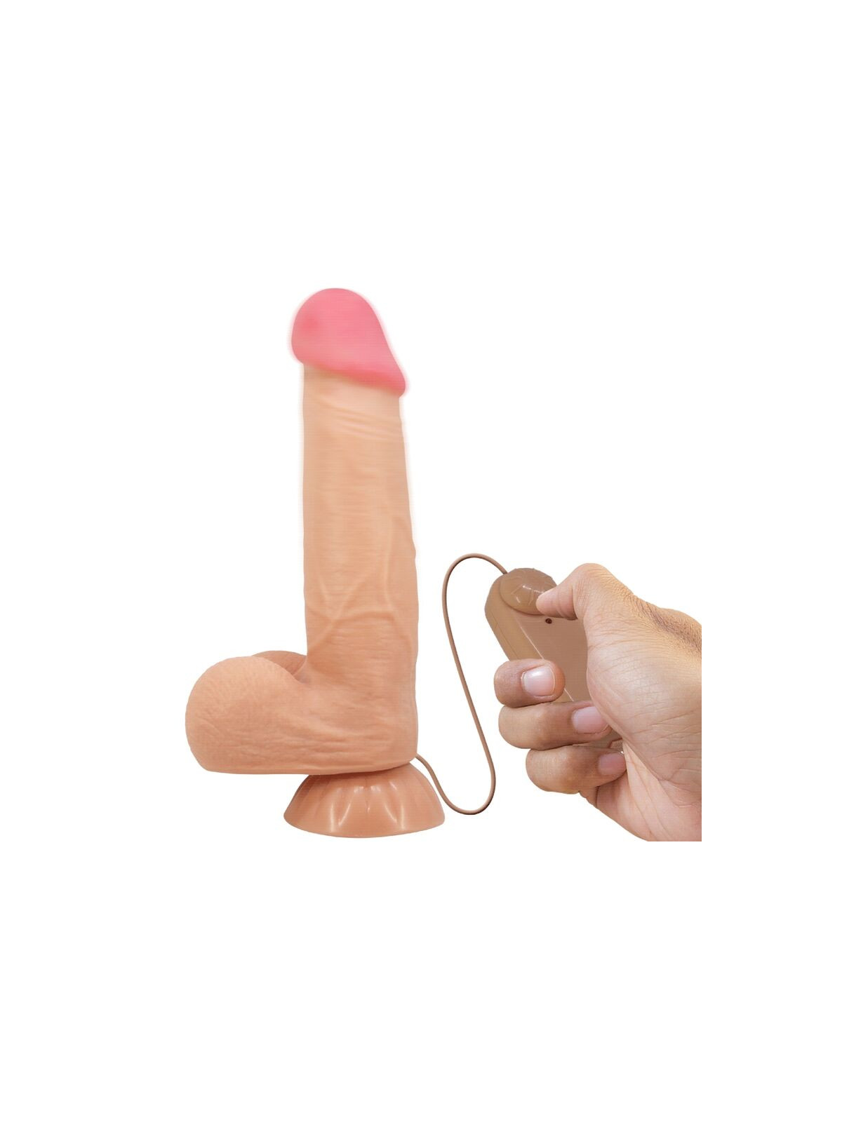 PRETTY LOVE - DILDO REALISTICO SLIDING SKIN SERIES CON VENTOSA SCORREVOLE DELLA PELLE CONTROLLO REMOTO FLESH 21,8 CM