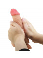 PRETTY LOVE - DILDO REALISTICO SLIDING SKIN SERIES CON VENTOSA SCORREVOLE DELLA PELLE CONTROLLO REMOTO FLESH 21,8 CM