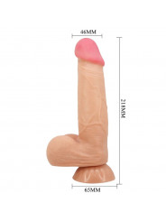 PRETTY LOVE - DILDO REALISTICO SLIDING SKIN SERIES CON VENTOSA SCORREVOLE DELLA PELLE CONTROLLO REMOTO FLESH 21,8 CM