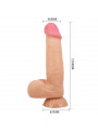 PRETTY LOVE - DILDO REALISTICO SLIDING SKIN SERIES CON VENTOSA SCORREVOLE DELLA PELLE CONTROLLO REMOTO FLESH 21,8 CM