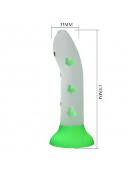 PRETTY LOVE - DILDO MAGICO NIGHTFALL SENZA VIBRAZIONI VERDE LUMINOSO