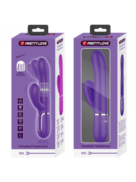 PRETTY LOVE - VIBRATORE MULTIFUNZIONE G-SPOT VIOLA