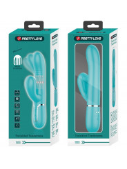 PRETTY LOVE - VIBRATORE MULTIFUNZIONE G-SPOT VERDE ACQUA