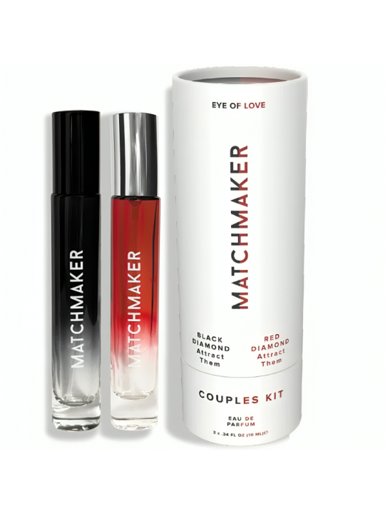 EYE OF LOVE - MATCHMAKER BLACK & RED DIAMOND COPPIA KIT PROFUMO FEROMONI 10 ML