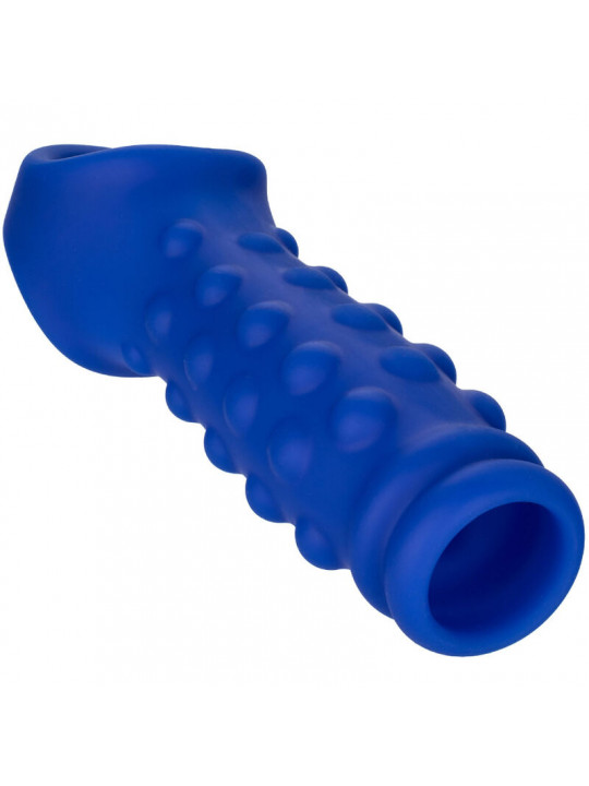 CALEXOTICS - ADMIRAL COPERTURA PER PENE CON PERLINE IN SILICONE LIQUIDO BLU