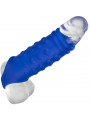 CALEXOTICS - ADMIRAL COPERTURA PER PENE CON PERLINE IN SILICONE LIQUIDO BLU