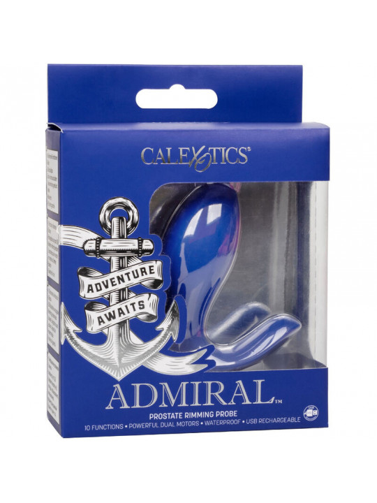 CALEXOTICS - ADMIRAL STIMOLATORE E VIBRATORE RIMMING DELLA PROSTATA BLU