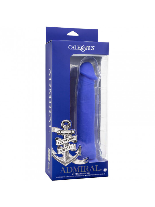 CALEXOTICS - ADMIRAL VIBRATORE DILDO REALISTICO DEL CAPITANO BLU