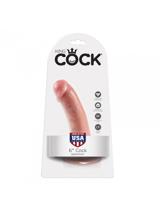 KING COCK - 6 DILDO FLESH 15.2 CM