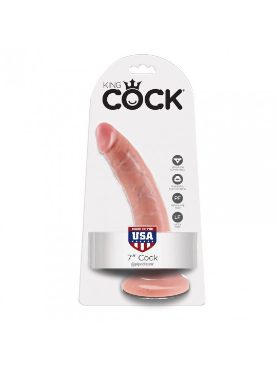 KING COCK - 7 DILDO CARNE 17.8 CM