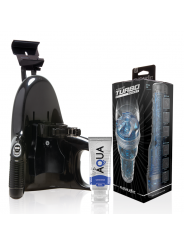 FLESHLIGHT - TURBO THRUST BLUE ICE + LANCIO UNIVERSALE + LUBRIFICANTE DI QUALITÀ AQUA 50 ML