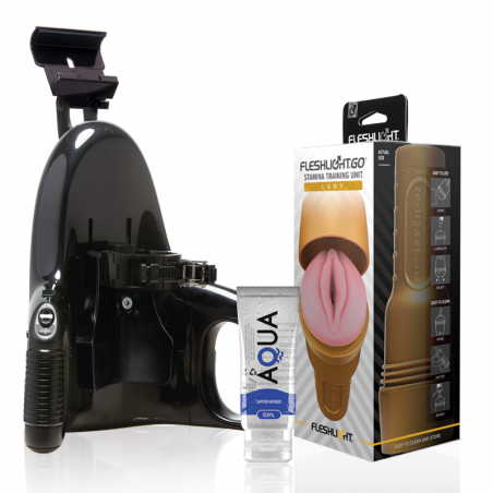 FLESHLIGHT - STAMINA GO TRAINING UNIT LADY + LANCIO UNIVERSALE + LUBRIFICANTE AQUA QUALITÀ 50 ML