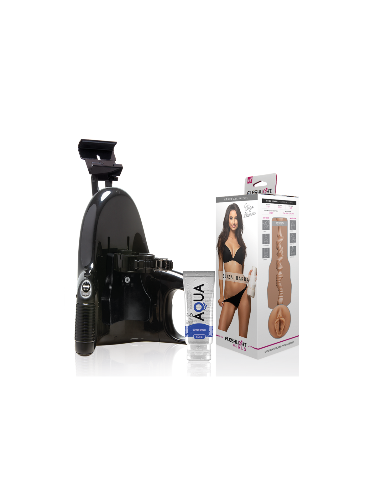 FLESHLIGHT - ELIZA IBARRA VAGINA + LANCIO UNIVERSALE + LUBRIFICANTE AQUA QUALITÀ 50 ML