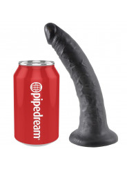 KING COCK - 7 DILDO NERO 17.8 CM