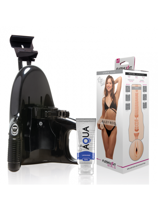 FLESHLIGHT - VAGINA RILEY REID UTOPIA + LANCIO UNIVERSALE + LUBRIFICANTE AQUA QUALITÀ 50 ML