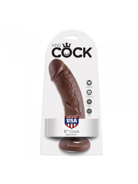 KING COCK - 8 DILDO MARRONE 20.3 CM