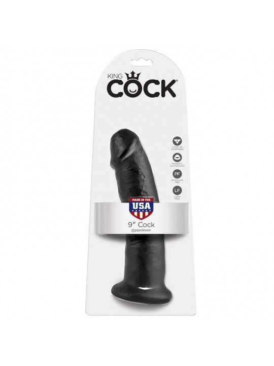 KING COCK - 9 DILDO NERO 22.9 CM