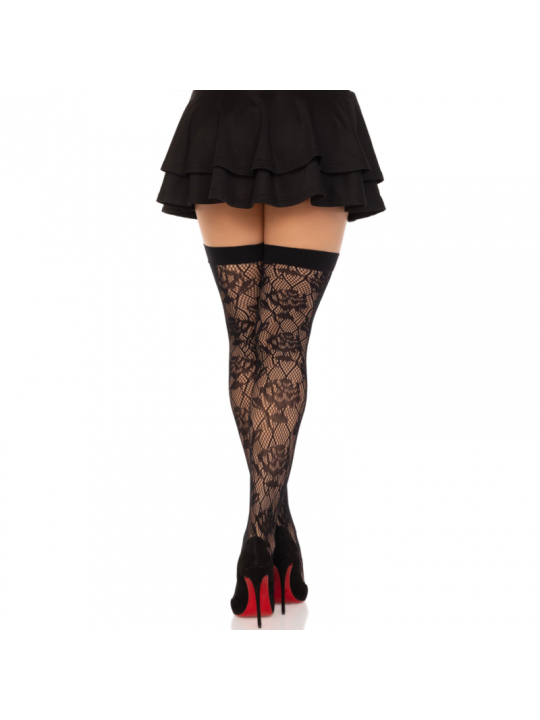 LEG AVENUE - ROSE SELVATICHE NET STOCK NERO