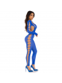 LEG AVENUE - BODYSTOCKING ALLA CAVIGLIA BLU REALE