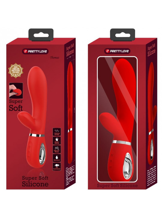 PRETTY LOVE - VIBRATORE MULTIFUNZIONE G-SPOT THOMAS ROSSO