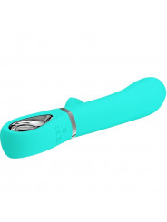 PRETTY LOVE - VIBRATORE MULTIFUNZIONE G-SPOT THOMAS VERDE ACQUA