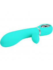 PRETTY LOVE - VIBRATORE MULTIFUNZIONE G-SPOT THOMAS VERDE ACQUA