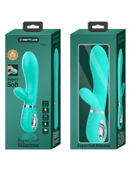 PRETTY LOVE - VIBRATORE MULTIFUNZIONE G-SPOT THOMAS VERDE ACQUA