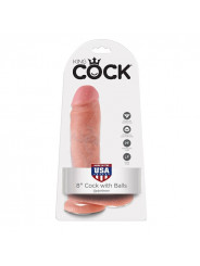 KING COCK - 8 DILDO FLESH CON SFERE 20.3 CM