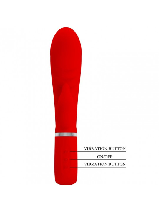 PRETTY LOVE - VIBRATORE MULTIFUNZIONE G-SPOT PRESCOTT ROSSO