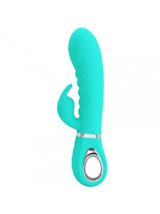 PRETTY LOVE - VIBRATORE MULTIFUNZIONE G-SPOT PRESCOTT VERDE ACQUA