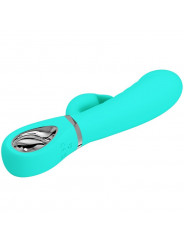 PRETTY LOVE - VIBRATORE MULTIFUNZIONE G-SPOT PRESCOTT VERDE ACQUA