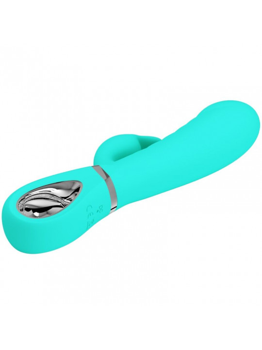 PRETTY LOVE - VIBRATORE MULTIFUNZIONE G-SPOT PRESCOTT VERDE ACQUA