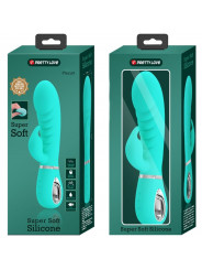 PRETTY LOVE - VIBRATORE MULTIFUNZIONE G-SPOT PRESCOTT VERDE ACQUA