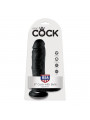 KING COCK - 8 DILDO NERO CON SFERE 20.3 CM