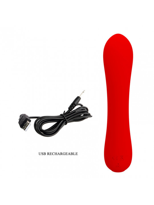 PRETTY LOVE - VIBRATORE RICARICABILE PRESCOTT ROSSO