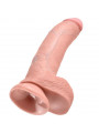 KING COCK - 9 DILDO FLESH CON SFERE 22.9 CM