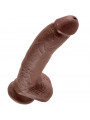 KING COCK - 9 DILDO MARRONE CON SFERE 22.9 CM