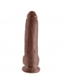 KING COCK - 9 DILDO MARRONE CON SFERE 22.9 CM