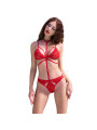 CHILIROSE - CR 4633 SET DUE PEZZI ROSSO S/M