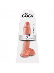 KING COCK - 10 DILDO FLESH CON SFERE 26.5 CM