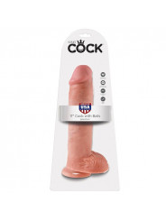 KING COCK - 11 DILDO CARNE CON SFERE 28 CM