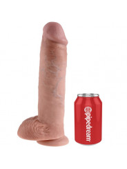 KING COCK - 11 DILDO CARNE CON SFERE 28 CM