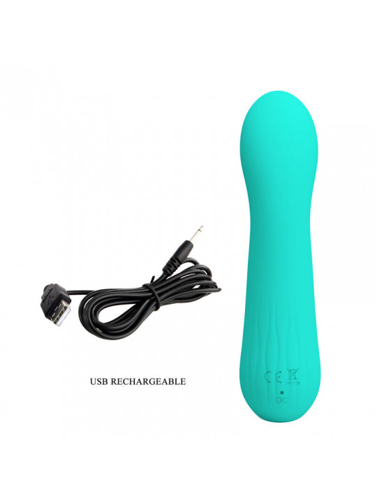 PRETTY LOVE - VIBRATORE RICARICABILE FAUN VERDE ACQUA