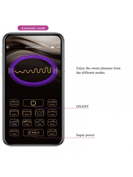 PRETTY LOVE - APP JAYLEEN VIBRATOR TELECOMANDO VIOLA