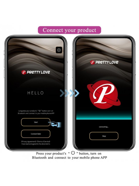 PRETTY LOVE - CATALINA VIBRATOR APP TELECOMANDO VIOLA