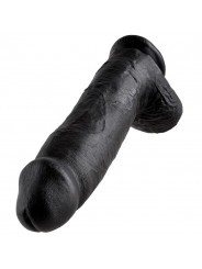 KING COCK - 12 DILDO NERO CON SFERE 30.48 CM