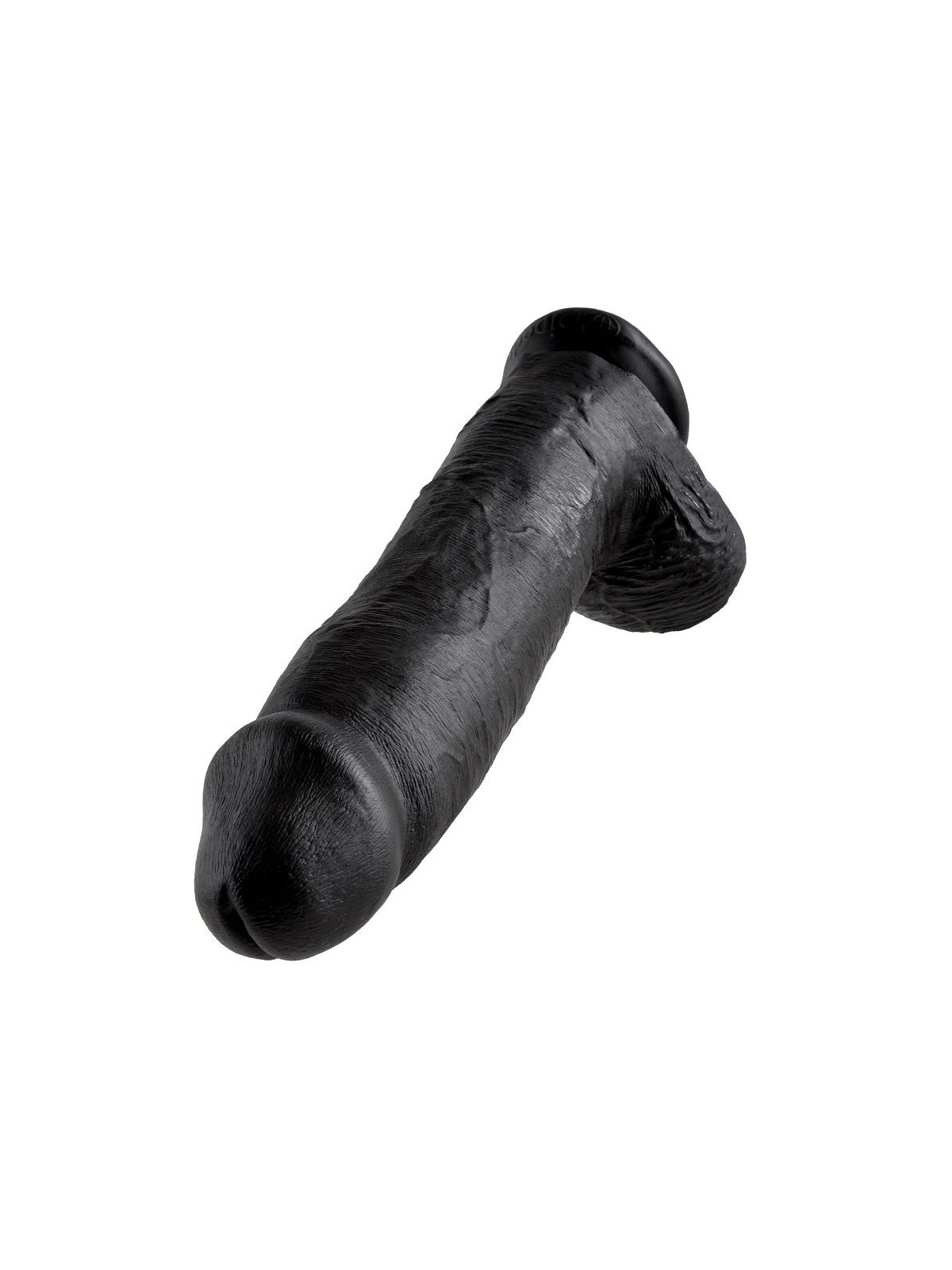 KING COCK - 12 DILDO NERO CON SFERE 30.48 CM