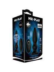 MR PLAY - POTENTE VIBRATORE TELECOMANDO PLUG ANALE NERO