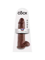 KING COCK - 12 DILDO MARRONE CON SFERE 30.48 CM